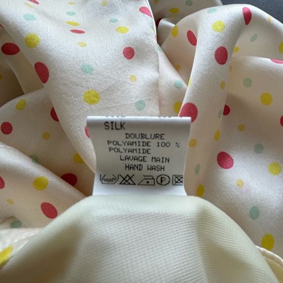 NEW RARE FINDS VINTAGE TOUPY FRANCE SILK WOMENS ASYMMETRICAL SKIRT S 42 - Picture 8 of 14